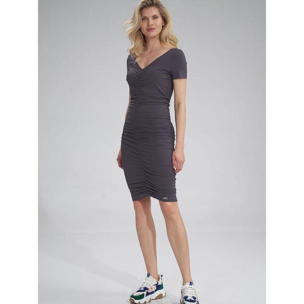 Šaty Figl model 166369 Grey S