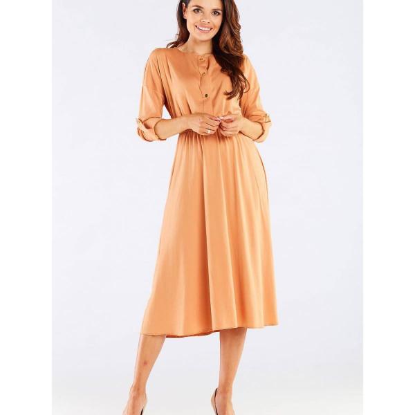 Šaty awama model 158747 Beige S