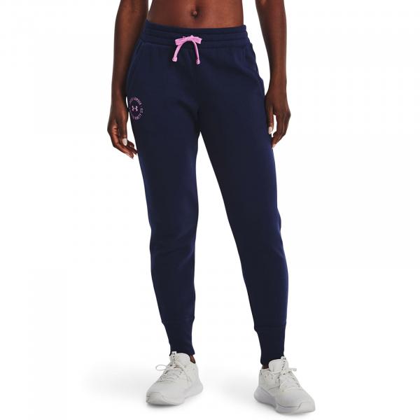 Legíny Under Armour Rival Fleece Crest Joggers Midnight Navy XS