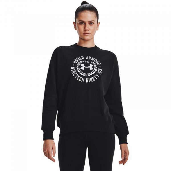 Mikina Under Armour Rival Fleece Crest Grp Crew Black S