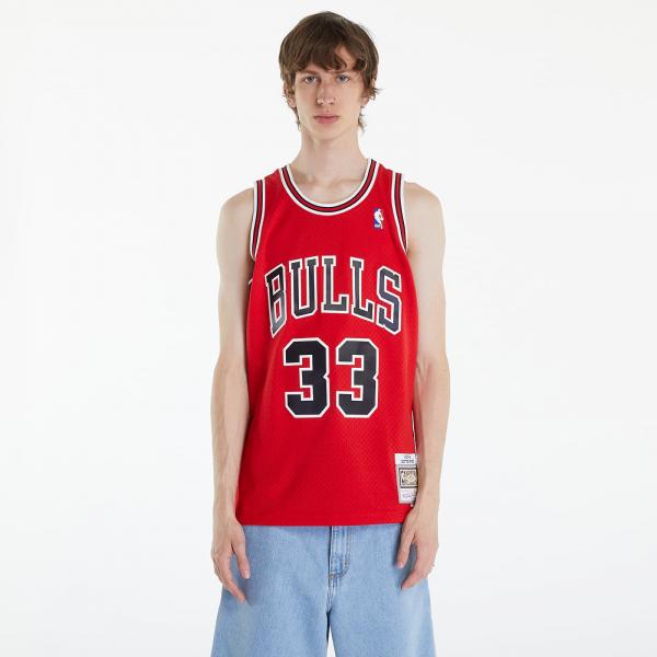Dres Mitchell & Ness Chicago Bulls 33 Scottie Pippen Swingman Jersey Red L