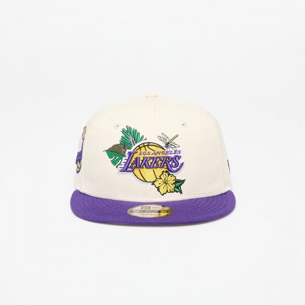 Kšiltovka New Era Los Angeles Lakers 9FIFTY NBA Floral Snapback Cap Ivory/ True Purple S-M