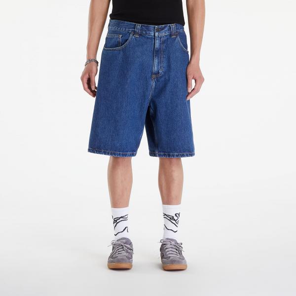 Šortky Carhartt WIP Brandon Short Blue Stone Washed XS