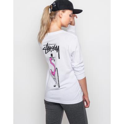 Triko Stussy Flam Classic white