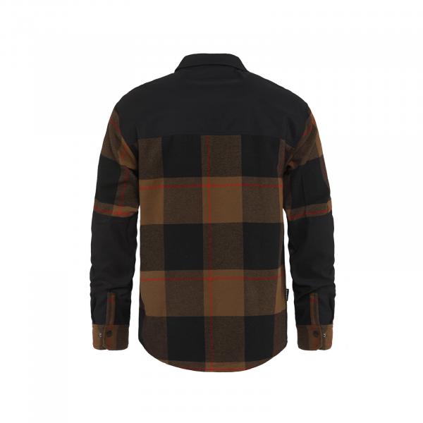Košile Horsefeathers Prom Bike Shirt Coffee/ Red XL