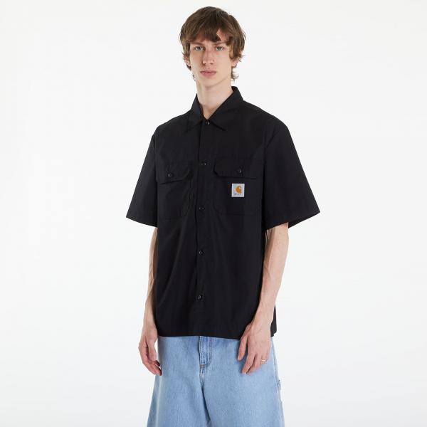 Košile Carhartt WIP Short Sleeve Craft Shirt UNISEX Black S