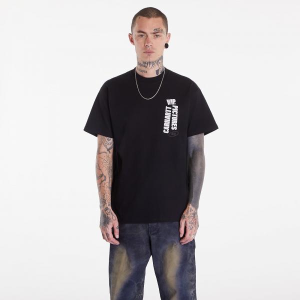 Tričko Carhartt WIP Short Sleeve Wip Pictures T-Shirt UNISEX Black XS