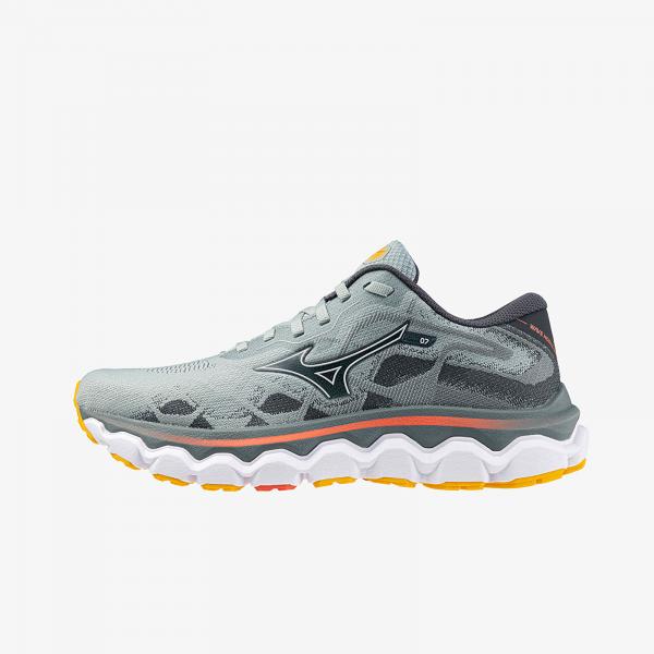 Tenisky Mizuno Wave Horizon 7 Gray Mist/ White/ Hot Coral EUR 37