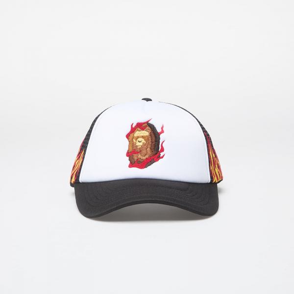 Kšiltovka A BATHING APE Embroidery Fire Logo Trucker Cap Black Universal