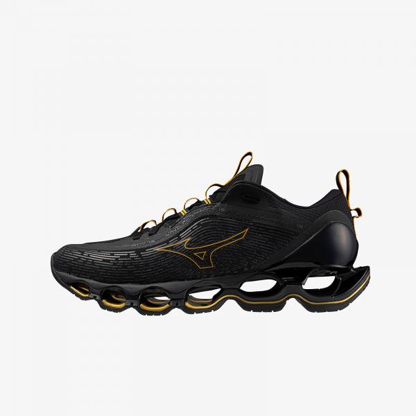 Tenisky Mizuno Wave Prophecy 13 Black/ Gold/ Metallic Gray EUR 45