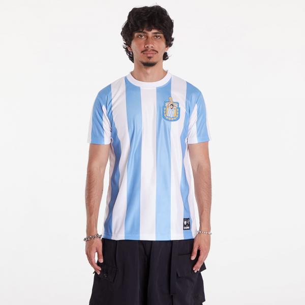 Dres COPA x Maradona Argentina 1986 Retro Football Shirt UNISEX White/ Blue XL
