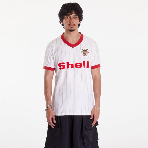 Dres COPA SL Benfica 1985 - 86 Away Retro Football Shirt UNISEX White XL