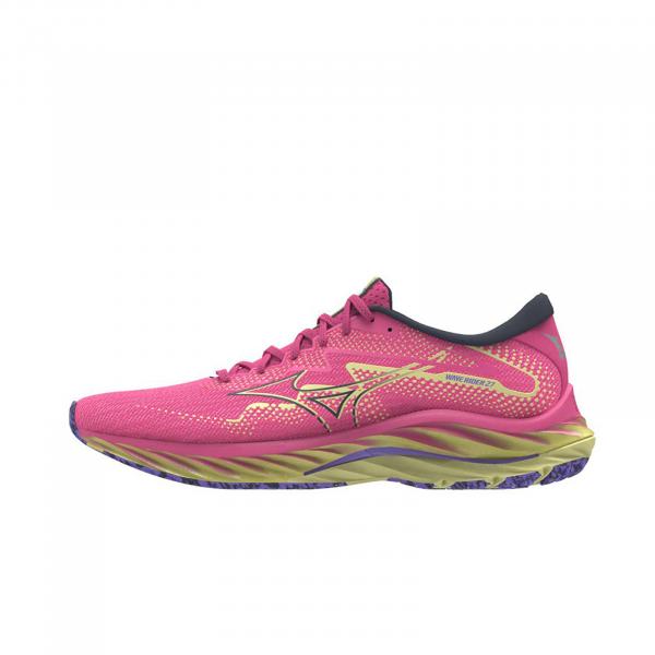 Tenisky Mizuno Wave Rider 27 H-VPink/ OBlue/ Luminous EUR 36