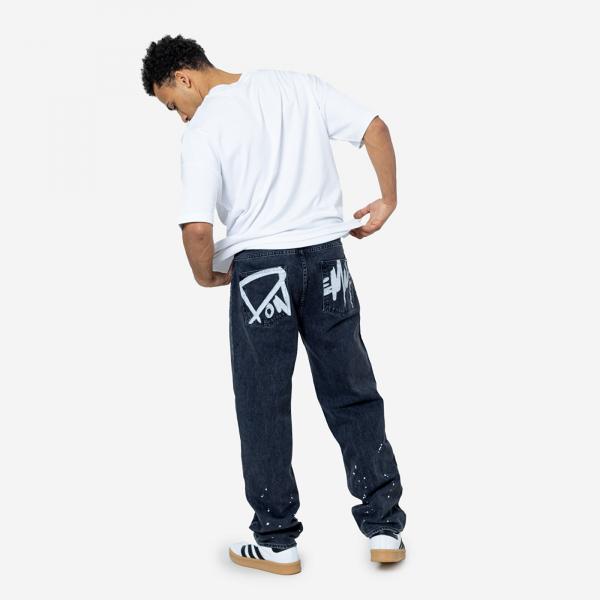 Džíny Don Lemme Baggy Fit Jeans Muralist Washed Light Black 32