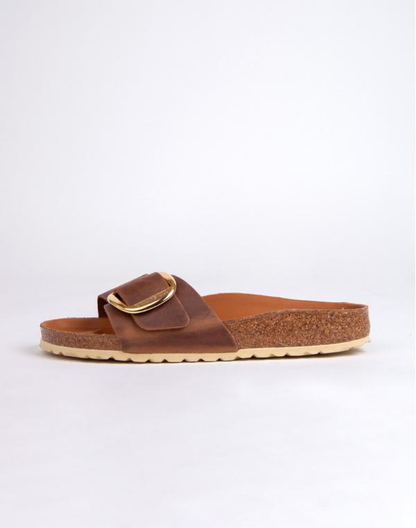 Birkenstock Madrid Big Buckle LEOI Cognac HEX 38