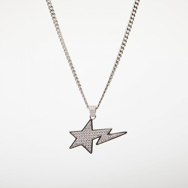 A BATHING APE Sta Necklace Silver Universal