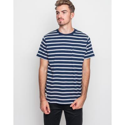 Triko Wemoto Blake Stripe Navy Blue