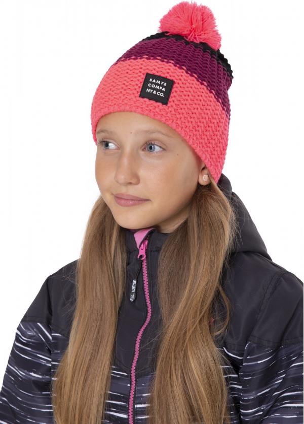 SAM 73 Dívčí čepice JOY Růžová UNI