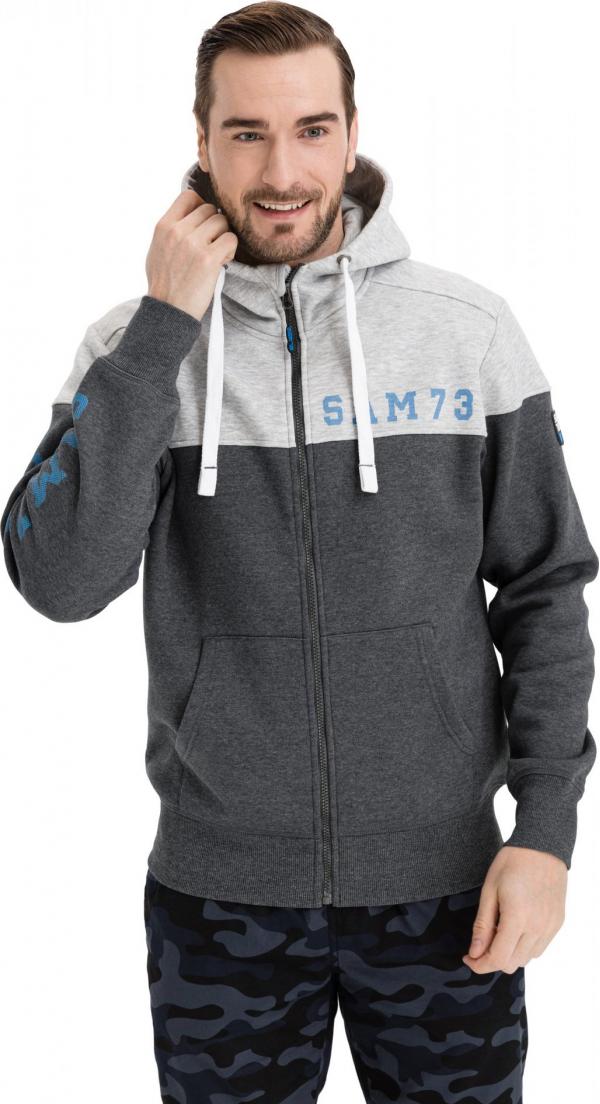 SAM 73 Pánská mikina JAKE Šedá