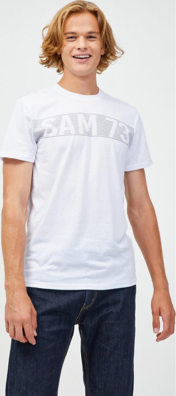 SAM 73 Pánské triko BARRY Bílá