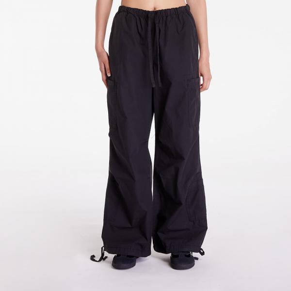 Kalhoty Urban Classics Ladies Cotton Cargo Parashute Pants Black XS