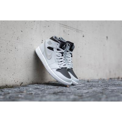 Air Jordan 1 Mid Pure Platinum/ White-Metallic Silver-Black