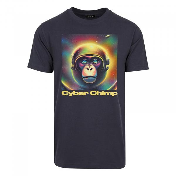Tričko Urban Classics Cyber Chimp Tee Navy S