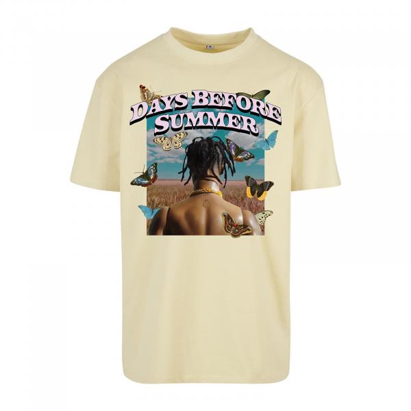 Tričko Urban Classics Days Before Summer Oversize Tee Soft Yellow L