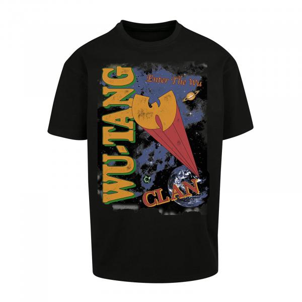 Tričko Urban Classics Wu-Tang Clan Enter the Wu Oversize Tee Black XS