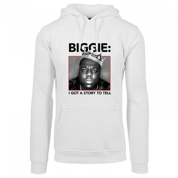 Mikina Urban Classics Biggie Crown Hoody White S