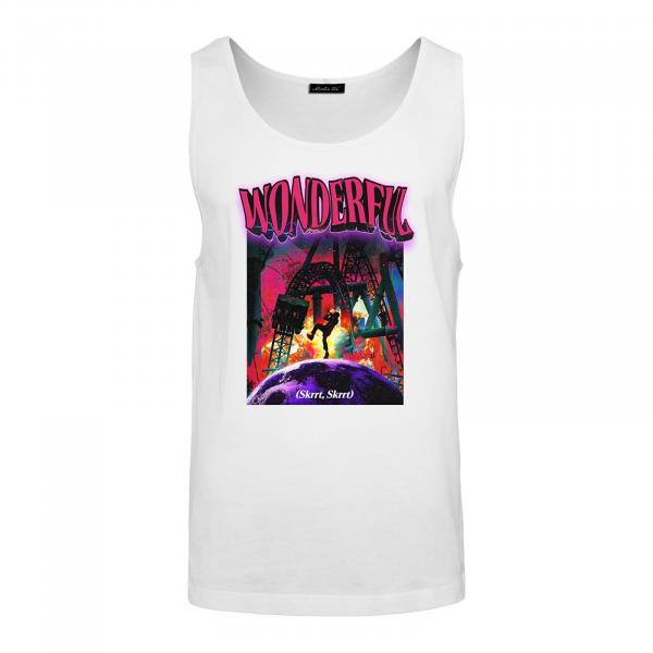 Tričko Urban Classics Wonderful Tee Tank Top White M