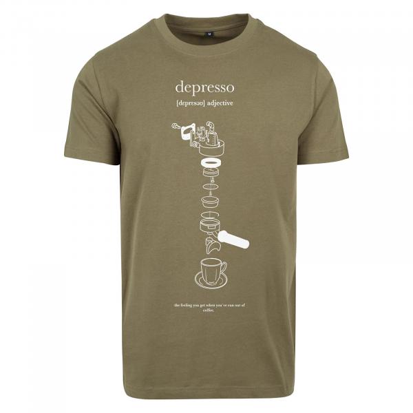 Tričko Urban Classics Depresso Tee Olive S