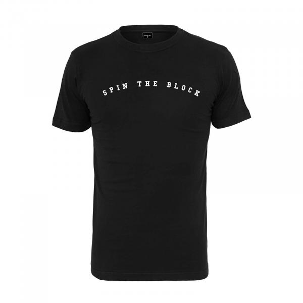 Tričko Urban Classics Spin the Block Tee Black S