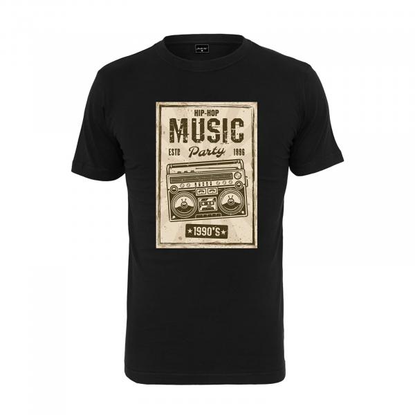Tričko Urban Classics Retro Boom Tee Black XS