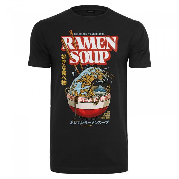 Tričko Urban Classics Ramen Soup Tee Black S