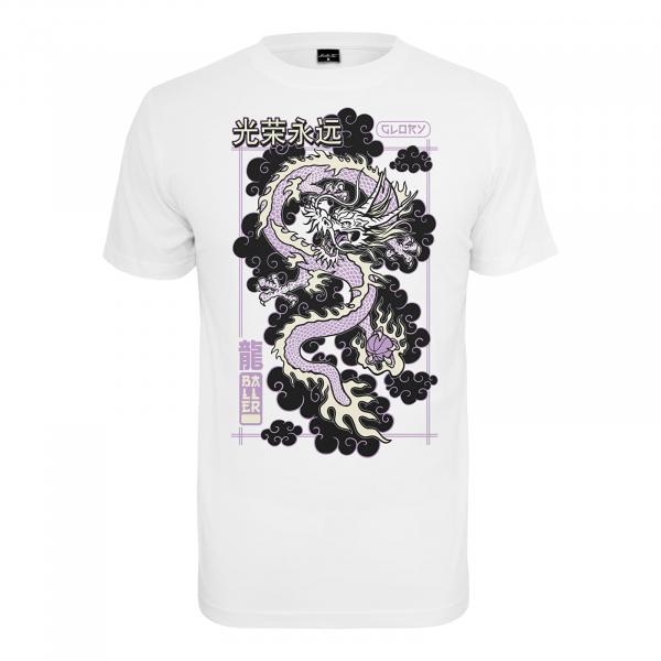Tričko Urban Classics Glory Dragon Tee White S