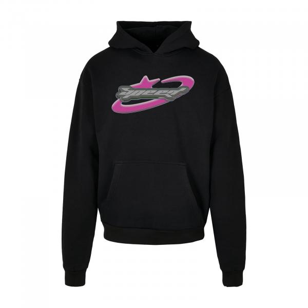 Mikina Urban Classics Speed Logo Hoodie Black L
