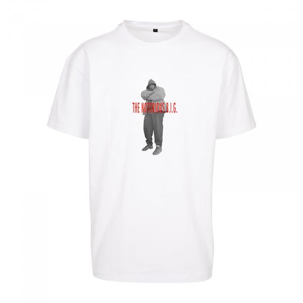 Tričko Urban Classics Biggie Smalls Tee White XS
