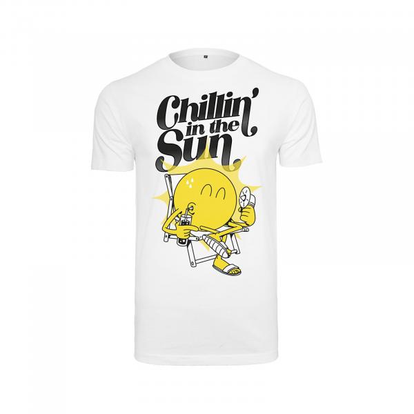 Tričko Urban Classics Chillin' the Sun Tee White XXL