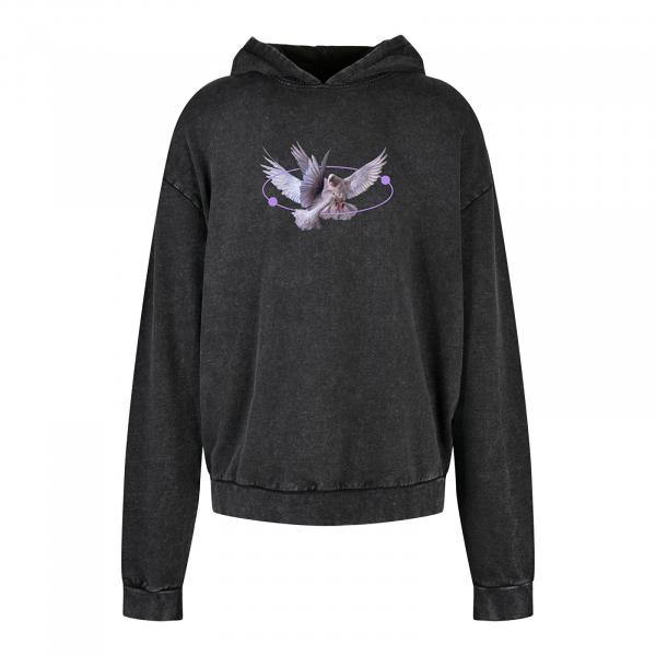 Mikina Urban Classics Vive la Liberte Oversize Hoody Acid Black XS