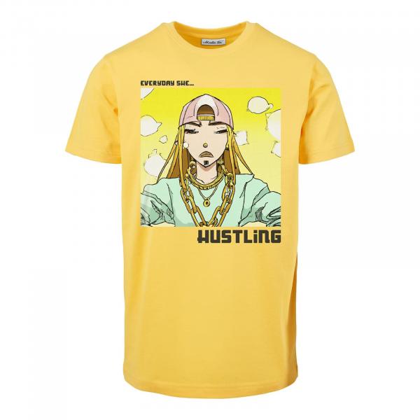 Tričko Urban Classics Everyday She Hustling Tee Taxi Yellow L