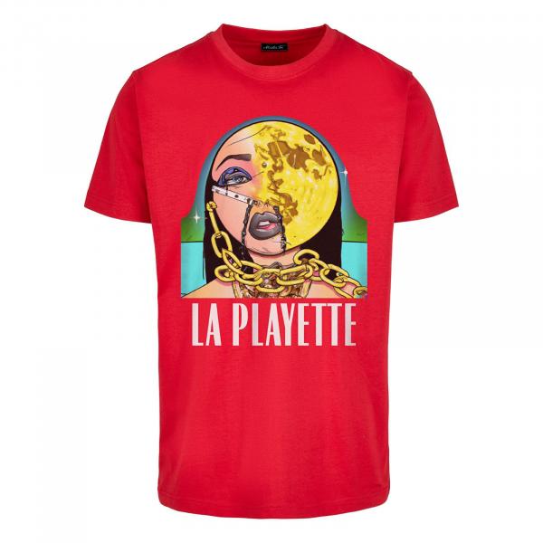 Tričko Urban Classics La Playette Tee City Red S