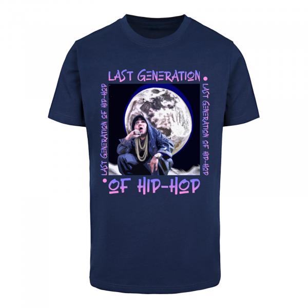 Tričko Urban Classics Last Generation Hip Hop Tee Light Navy S