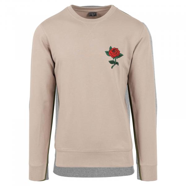 Mikina Urban Classics Rose Crewneck Dark Sand M