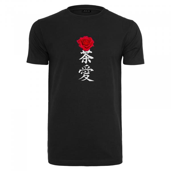 Tričko Urban Classics Asian Sign Rose Tee Black XXXL