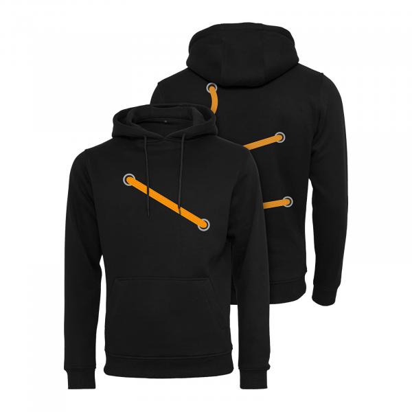 Mikina Urban Classics Laces Hoody Black M