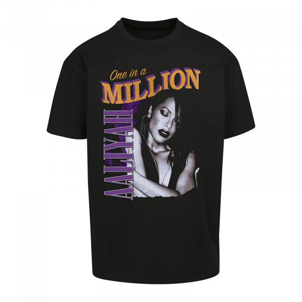 Tričko Urban Classics Aaliyah One In A Million Oversize Tee Black M