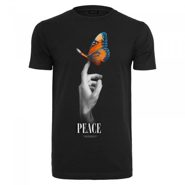 Tričko Urban Classics Peace Butterfly Tee Black XL