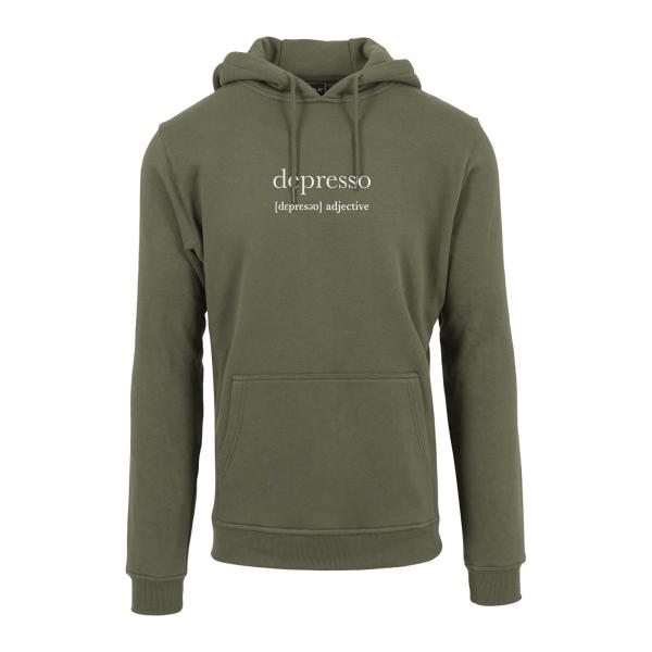 Mikina Urban Classics Depresso Hoody Olive L