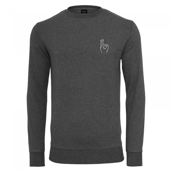Mikina Urban Classics Easy Sign Crewneck Charcoal XL